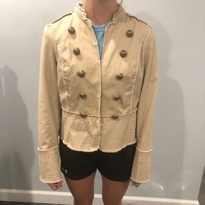 Tan jacket perfect for summer evening!